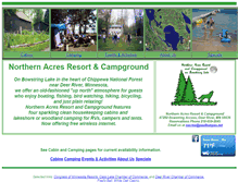 Tablet Screenshot of northern-acres.com